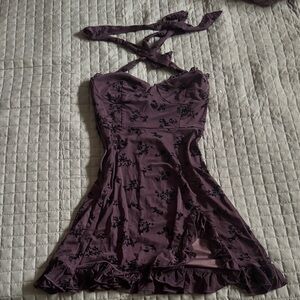 Fashion nova Elegant Purple Floral Dress